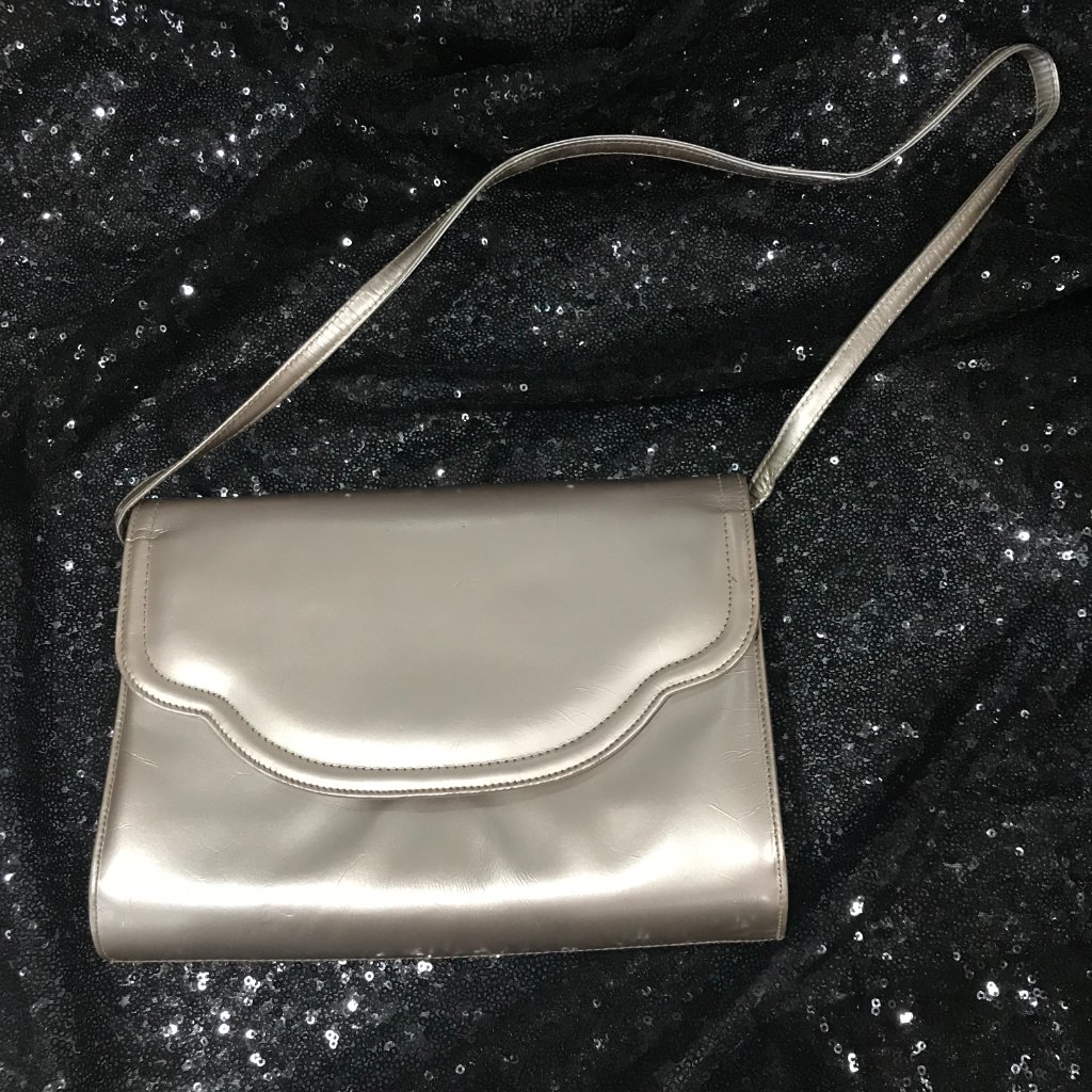 Vintage Light Pinkish Silver Bag Preowned